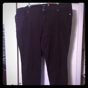 Torrid Dark Purple Denim Jeggings